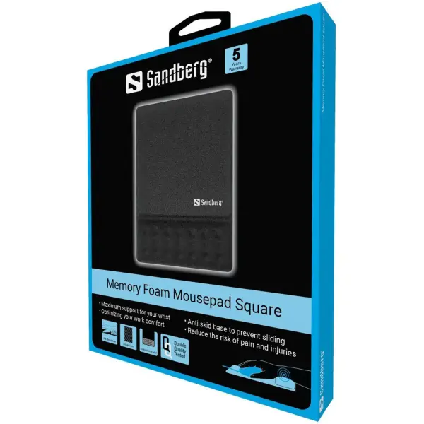 Купити Килимок для миші Sandberg Memory Foam Black (520-38) - фото 2