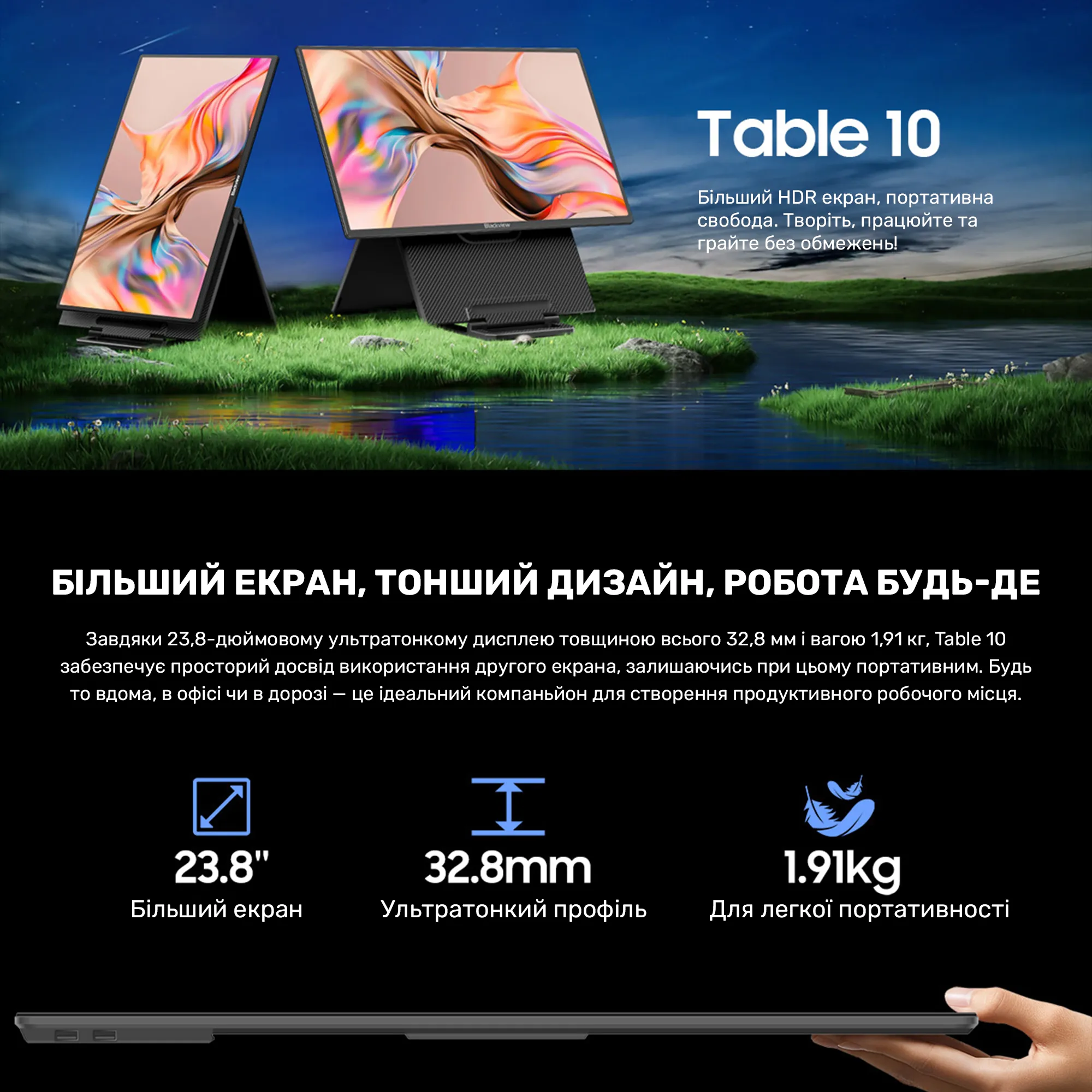 Купить Монитор портативный 24" Blackview Table 10 (BVTABLE10) - фото 4