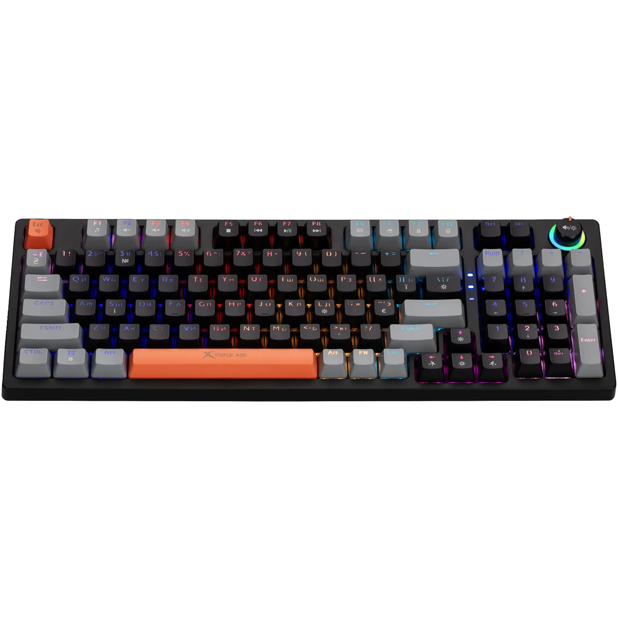 Купить Клавиатура Xtrike ME GK-987 RGB Mechanical USB UA Black/Grey (GK-987GGRUA) - фото 2