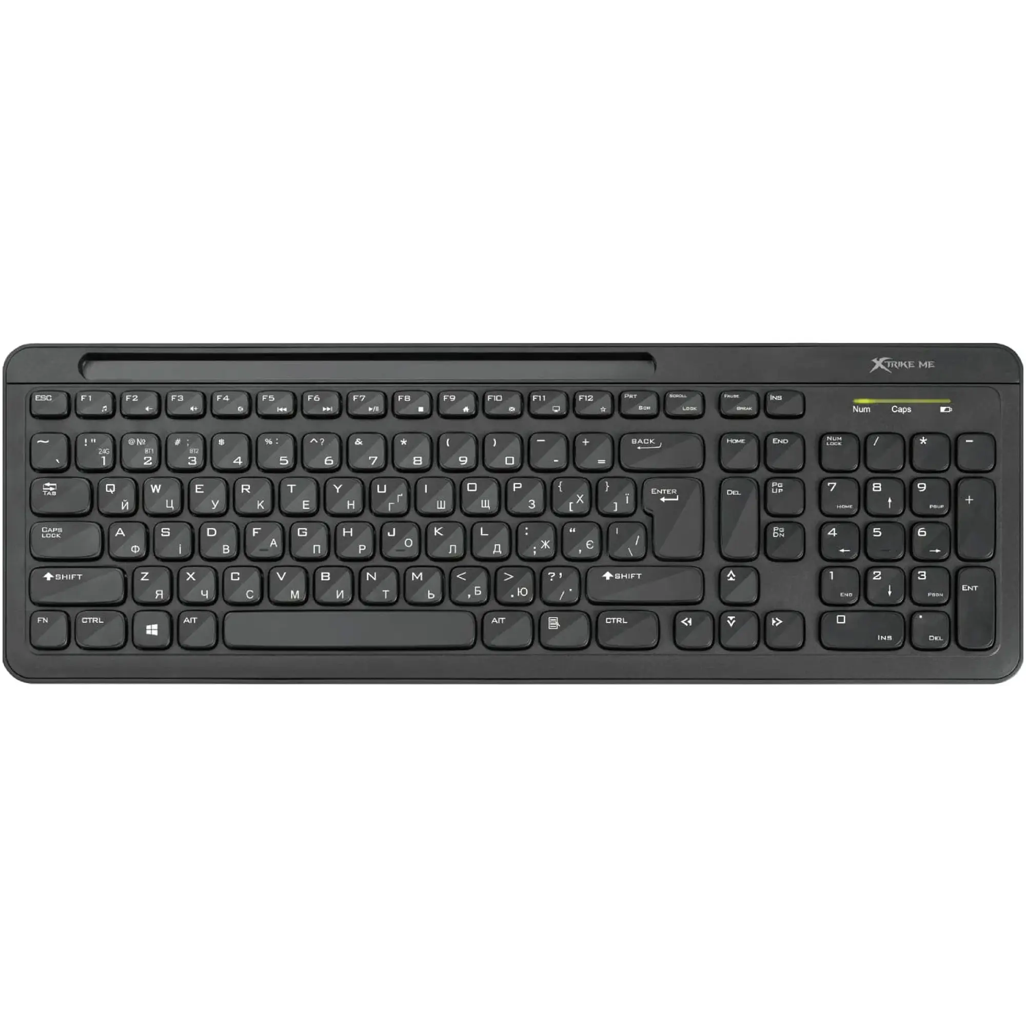 Купить Клавиатура Xtrike ME KB-303 UA Wireless/Bluetooth Black (KB-303UA) - фото 1