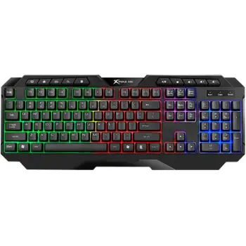 Купить Клавиатура Xtrike ME KB-306 LED USB UA Black (KB-306UA) - фото 1