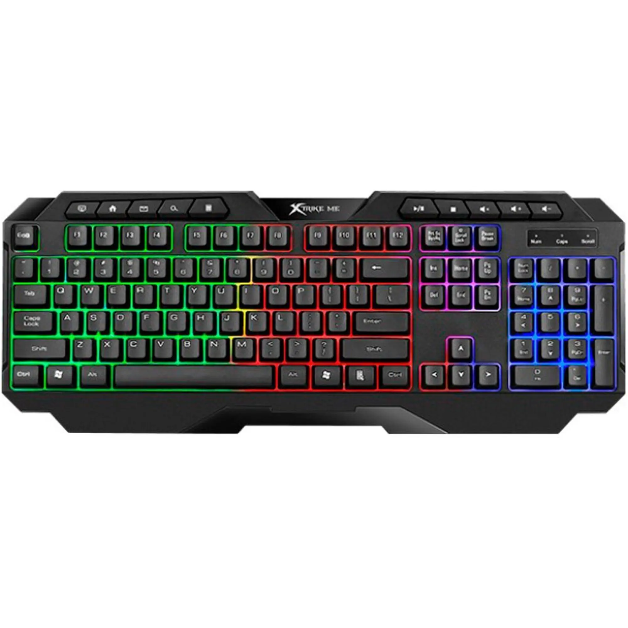 Купити Клавіатура Xtrike ME KB-306 LED USB UA Black (KB-306UA) - фото 1