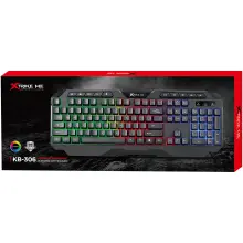 Купити Клавіатура Xtrike ME KB-306 LED USB UA Black (KB-306UA) - фото 3