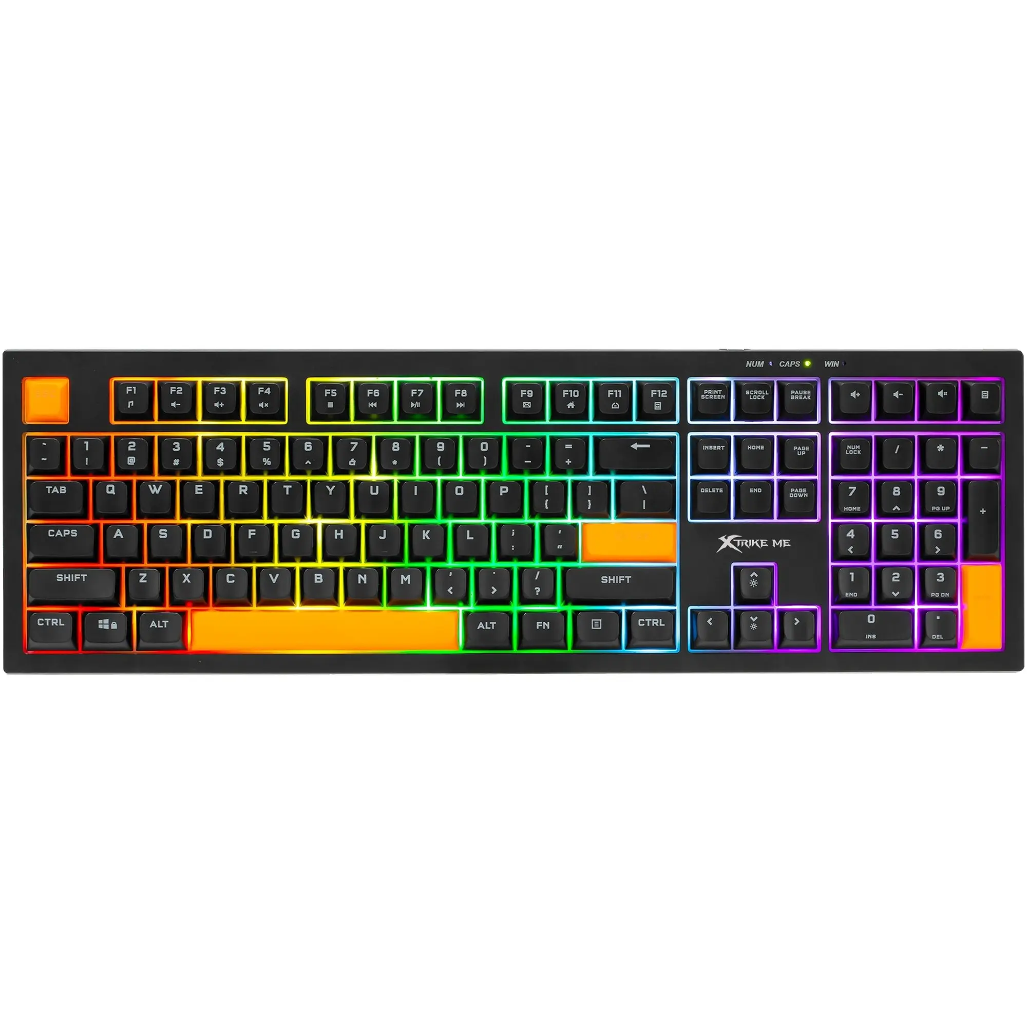 Купить Клавиатура Xtrike ME KB-512 LED USB UA Black (KB-512BKUA) - фото 1
