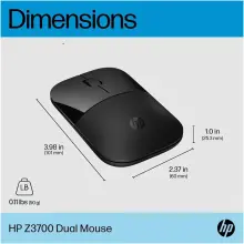 Купити Миша HP Z3700 Dual Wireless/Bluetooth Black (758A8AA) - фото 9