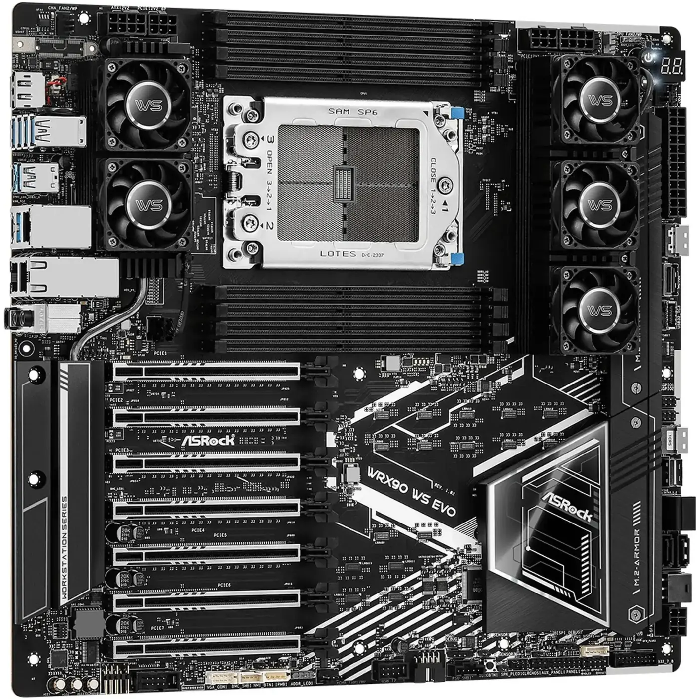 Купити Материнська плата ASRock WRX90 WS EVO (sWRX9, AMD WRX90, DDR5, EEB) - фото 3