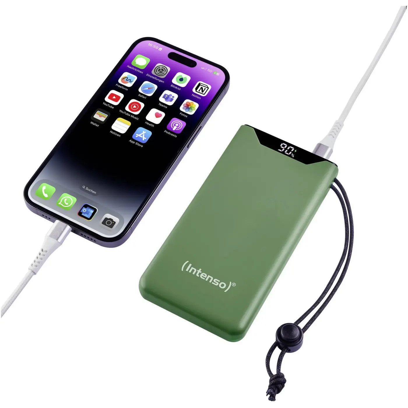 Купить Павербанк УМБ Intenso F10000 10000mAh 20W Green (7332037) - фото 4