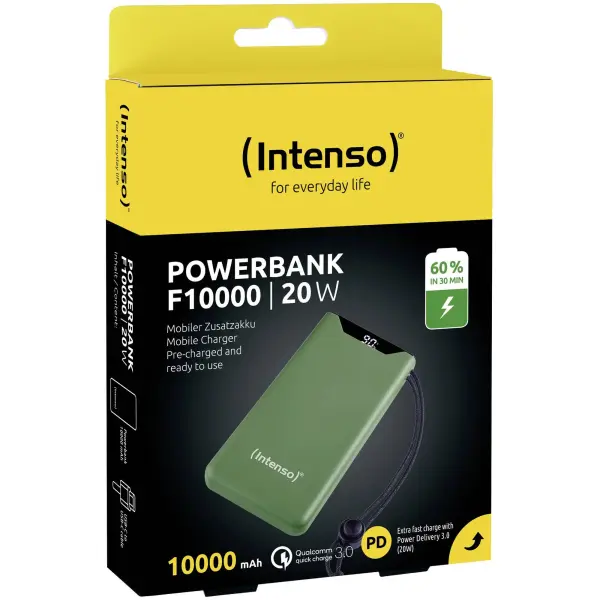 Купить Павербанк УМБ Intenso F10000 10000mAh 20W Green (7332037) - фото 6