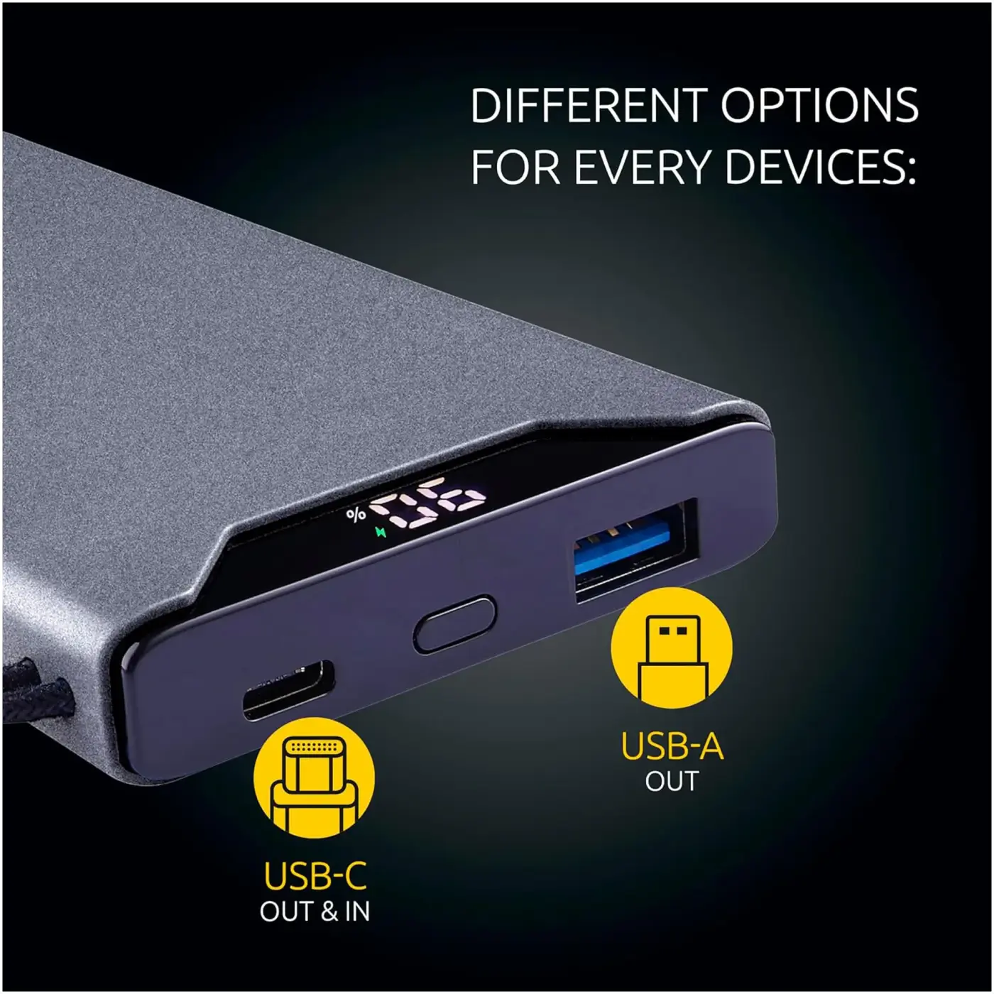 Купить Павербанк УМБ Intenso F10000 10000mAh 20W Grey (7332034) - фото 9