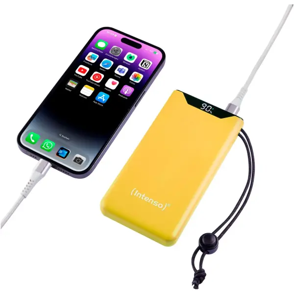 Купить Павербанк УМБ Intenso F10000 10000mAh 20W Yellow (7332039) - фото 4