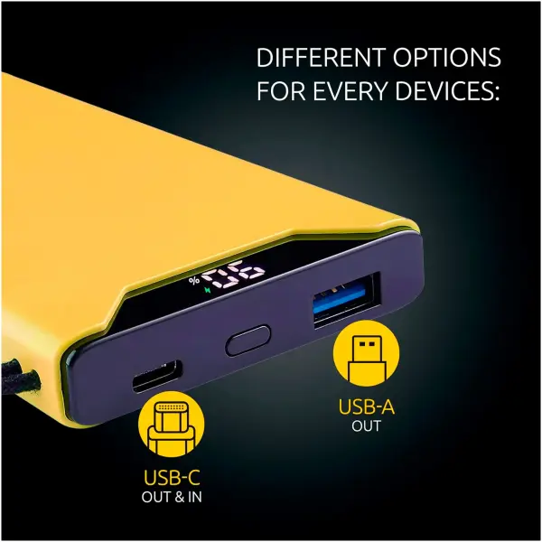 Купить Павербанк УМБ Intenso F10000 10000mAh 20W Yellow (7332039) - фото 10