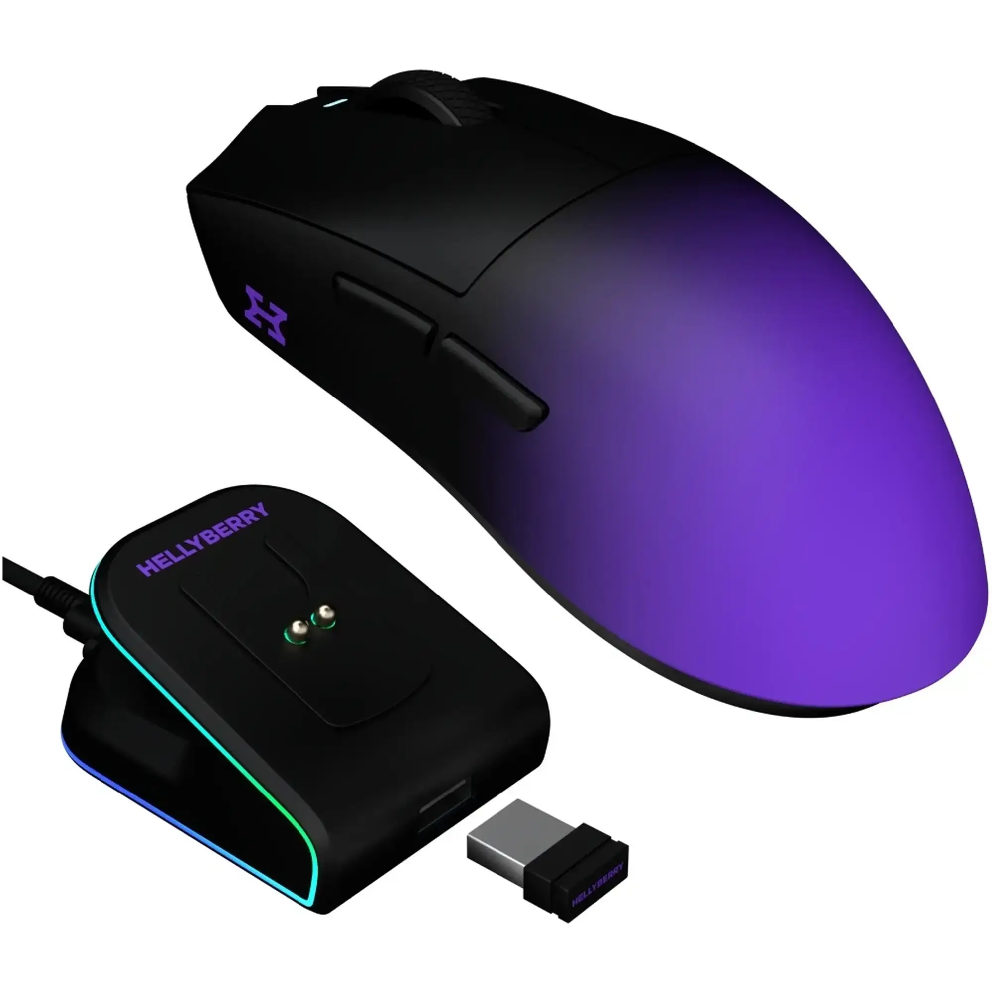 Купить Мышь Hator Hellyberry HM47 Pro Wireless Black/Violet - фото 2