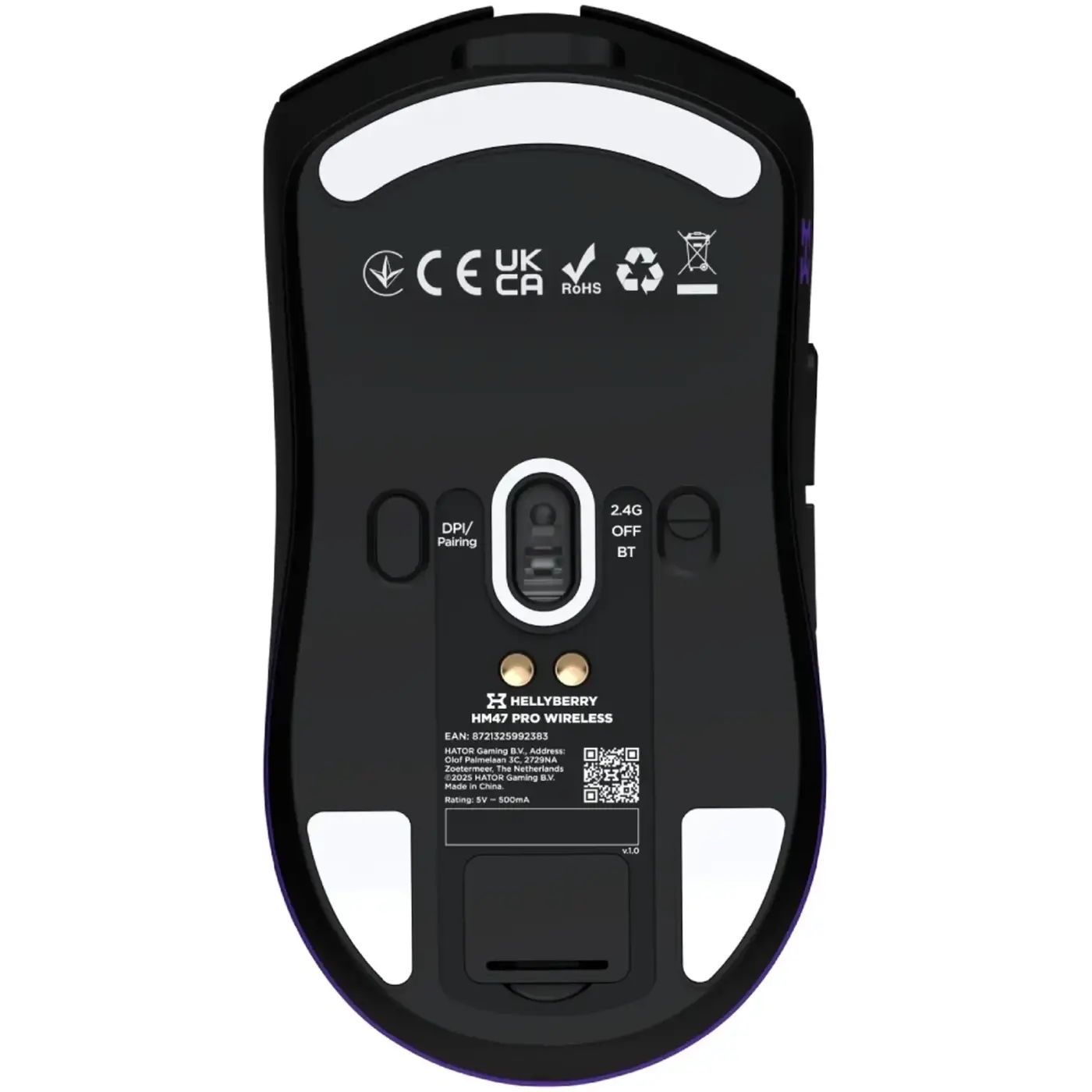 Купить Мышь Hator Hellyberry HM47 Pro Wireless Black/Violet - фото 9