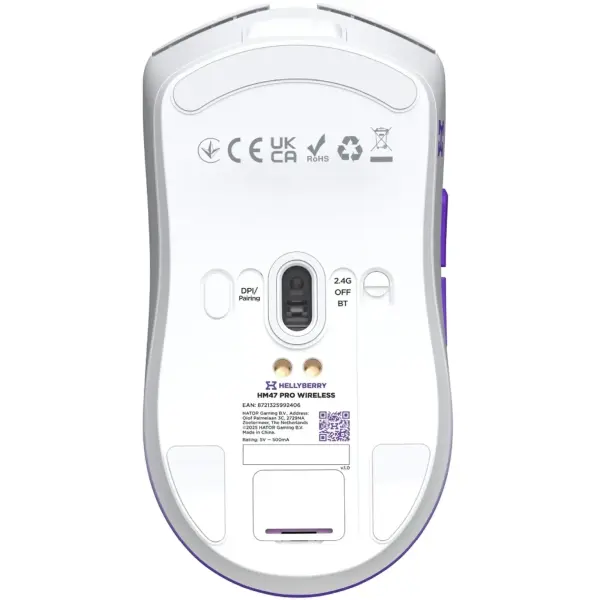 Купить Мышь Hator Hellyberry HM47 Pro Wireless White/Violet - фото 9