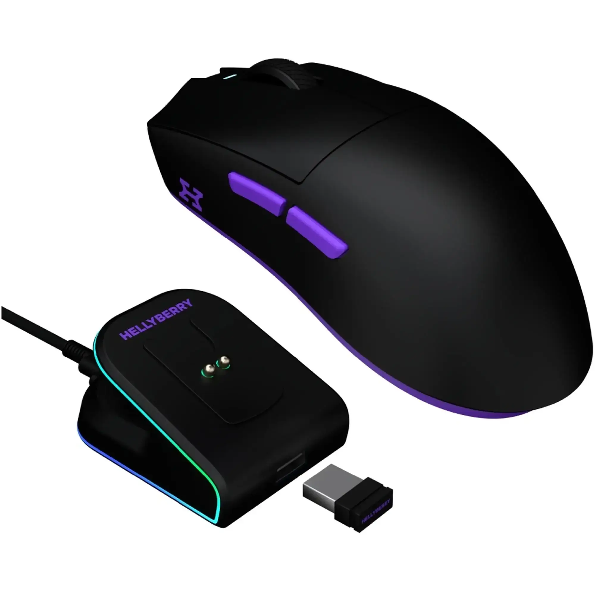 Купить Мышь Hator Hellyberry HM47 Wireless Black/Violet - фото 2
