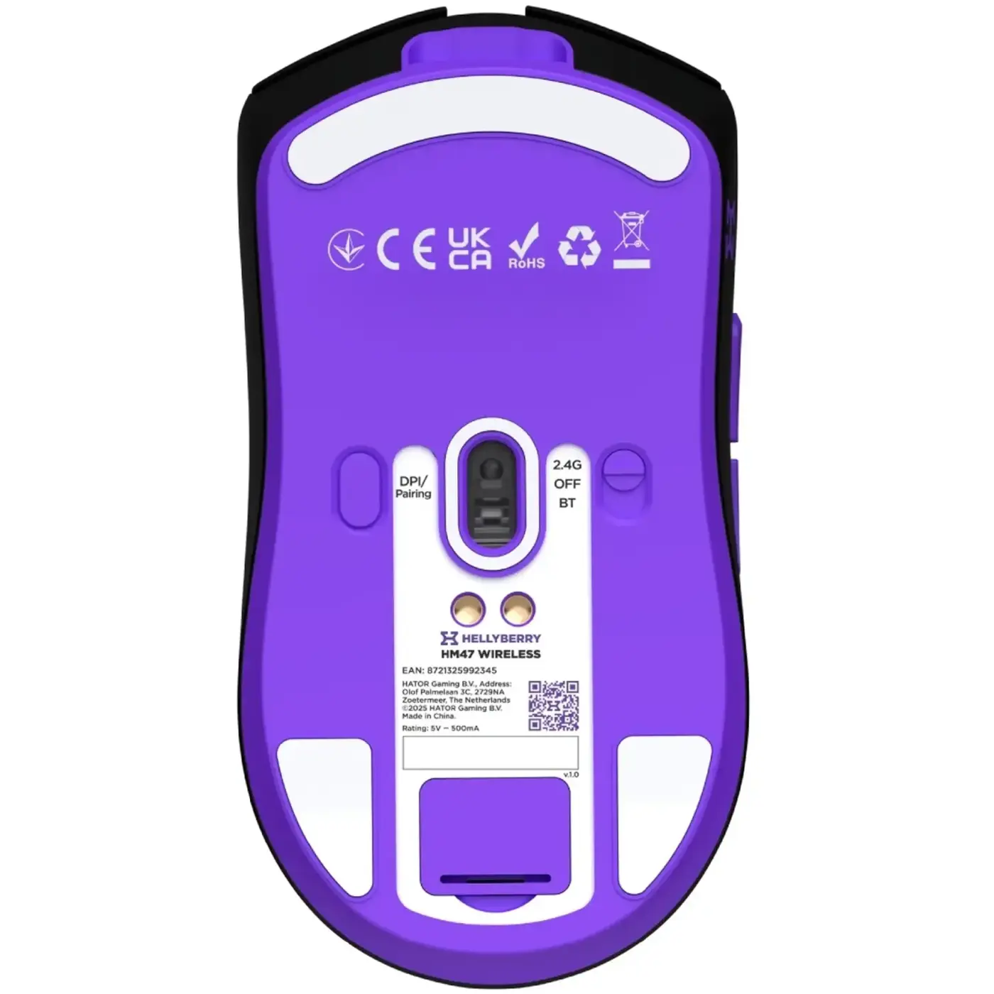 Купить Мышь Hator Hellyberry HM47 Wireless Black/Violet - фото 9