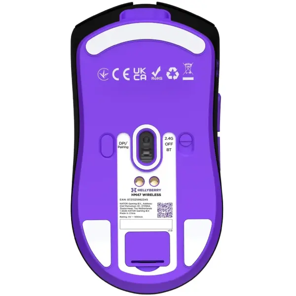 Купить Мышь Hator Hellyberry HM47 Wireless Black/Violet - фото 9