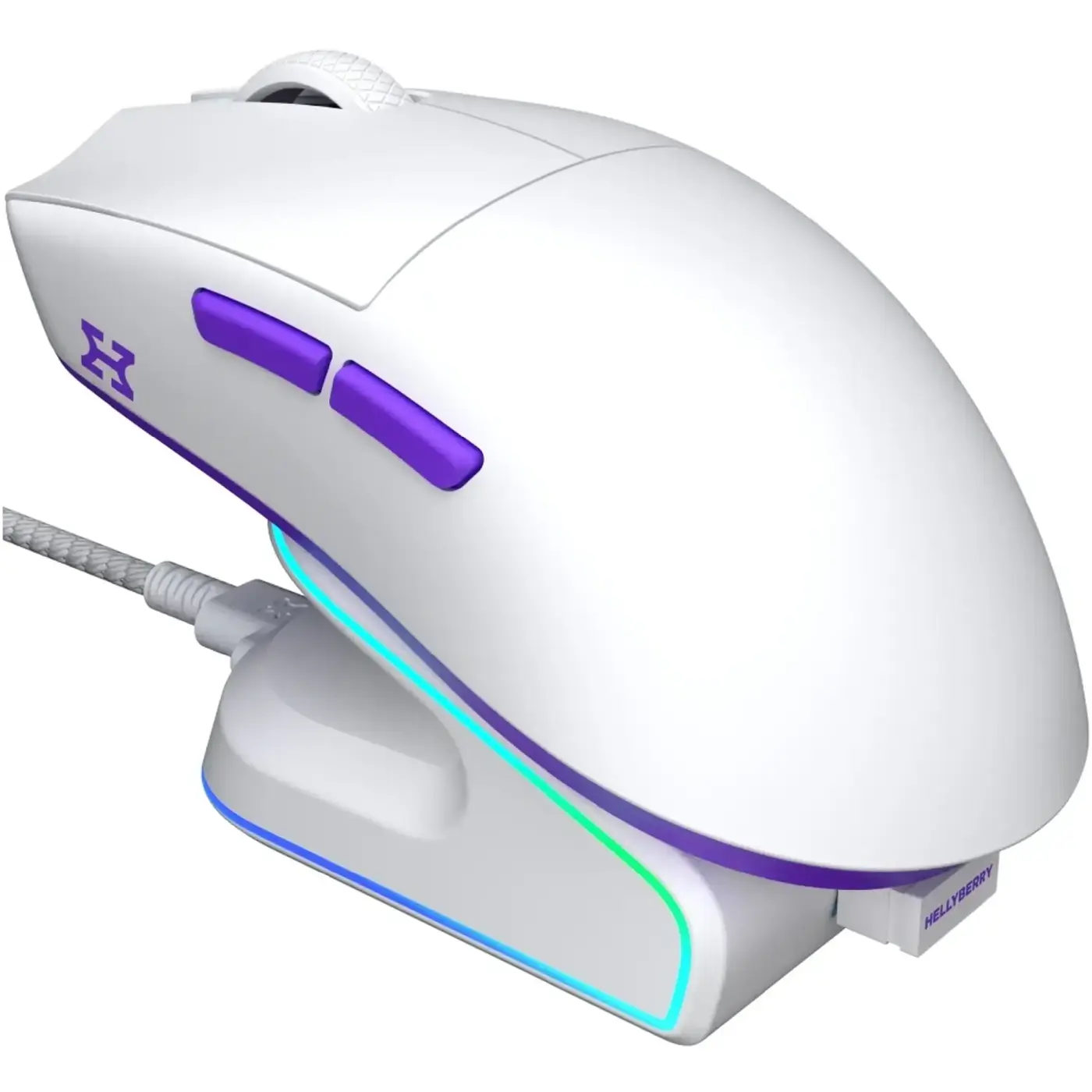 Купить Мышь Hator Hellyberry HM47 Wireless White/Violet - фото 1