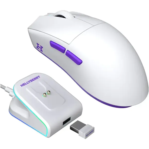 Купить Мышь Hator Hellyberry HM47 Wireless White/Violet - фото 2