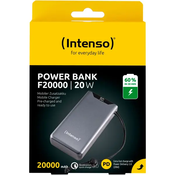 Купить Павербанк УМБ Intenso F20000 20000mAh 20W Grey (7332054) - фото 4