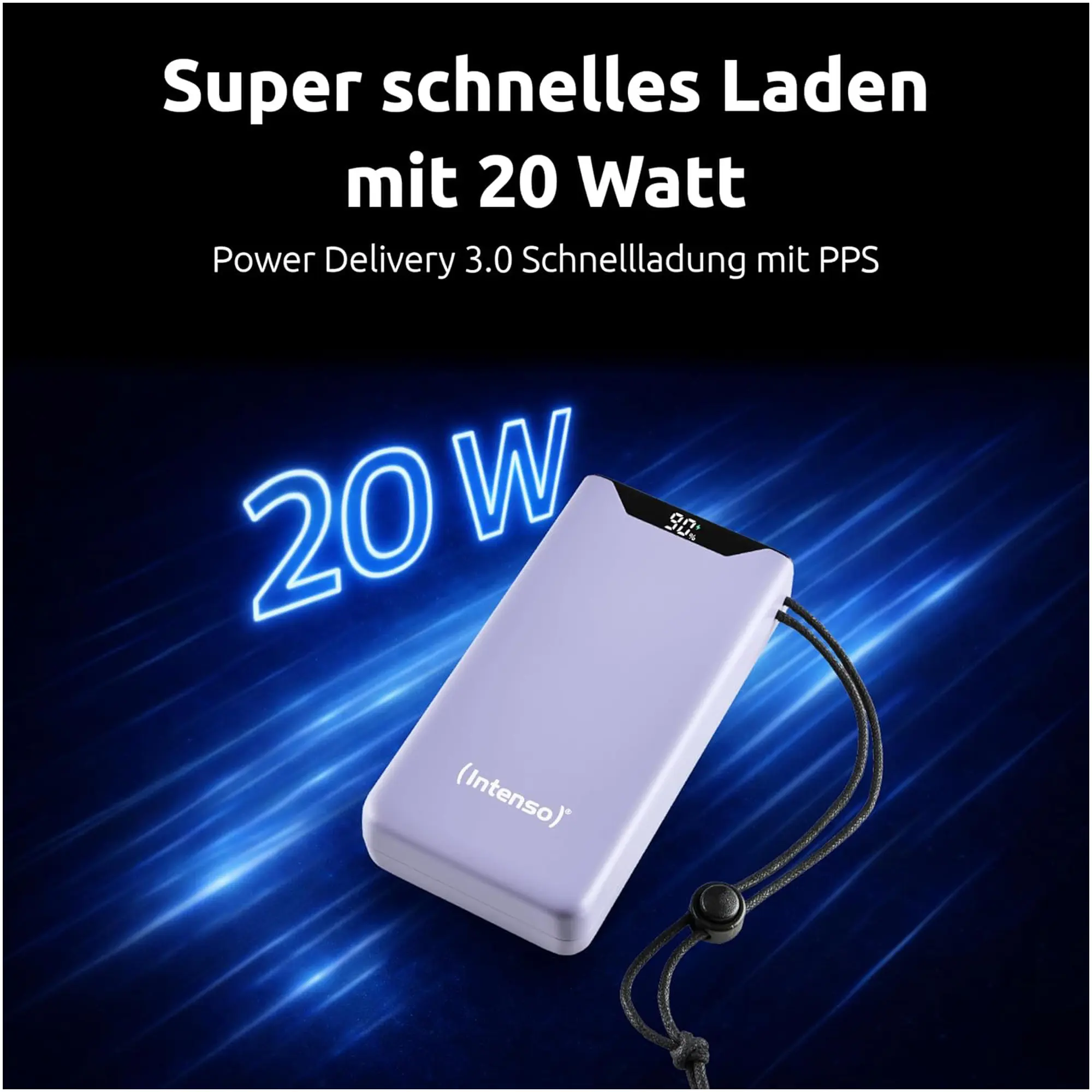 Купить Павербанк УМБ Intenso F20000 20000mAh 20W Purple (7332053) - фото 2