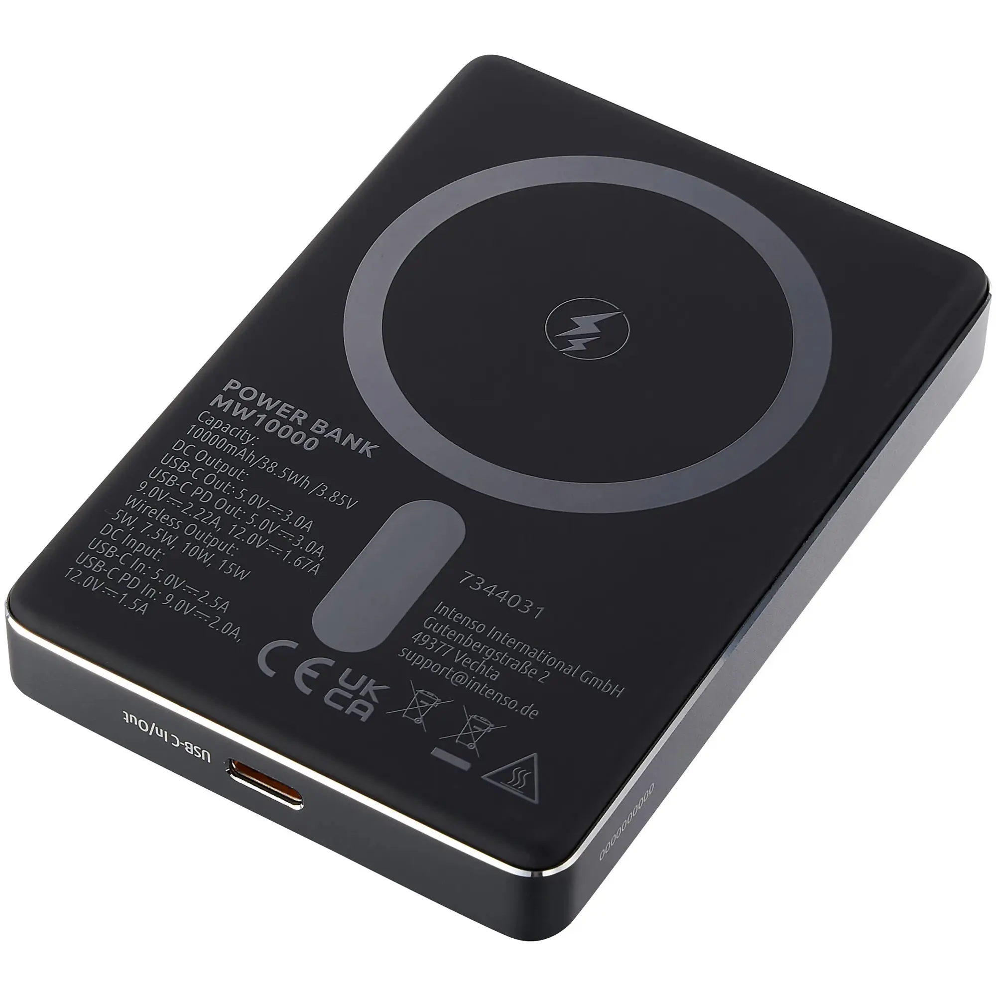 Купить Павербанк УМБ Intenso MW10000 10000mAh 20W Grey (7344034) - фото 2