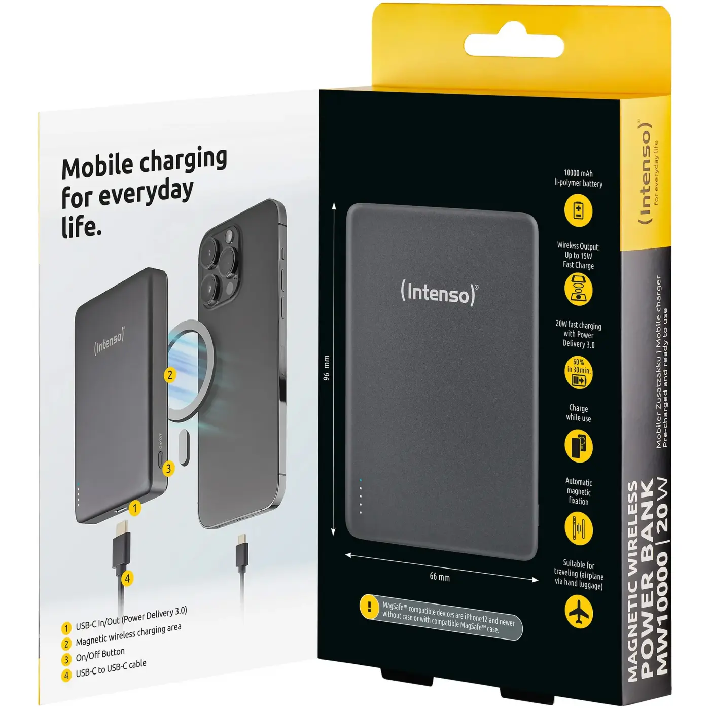 Купить Павербанк УМБ Intenso MW10000 10000mAh 20W Grey (7344034) - фото 9