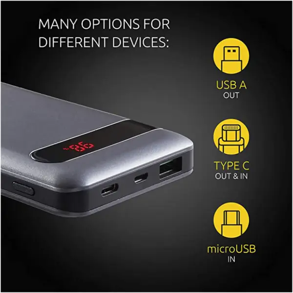 Купить Павербанк УМБ Intenso PD10000 10000mAh 20W Grey (7332330) - фото 4