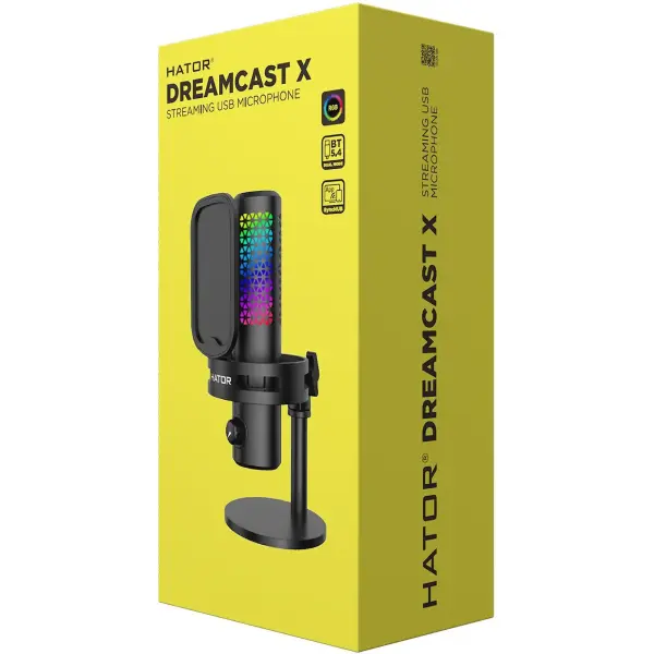 Купить Микрофон Hator Dreamcast X RGB Black (ESS10) - фото 6