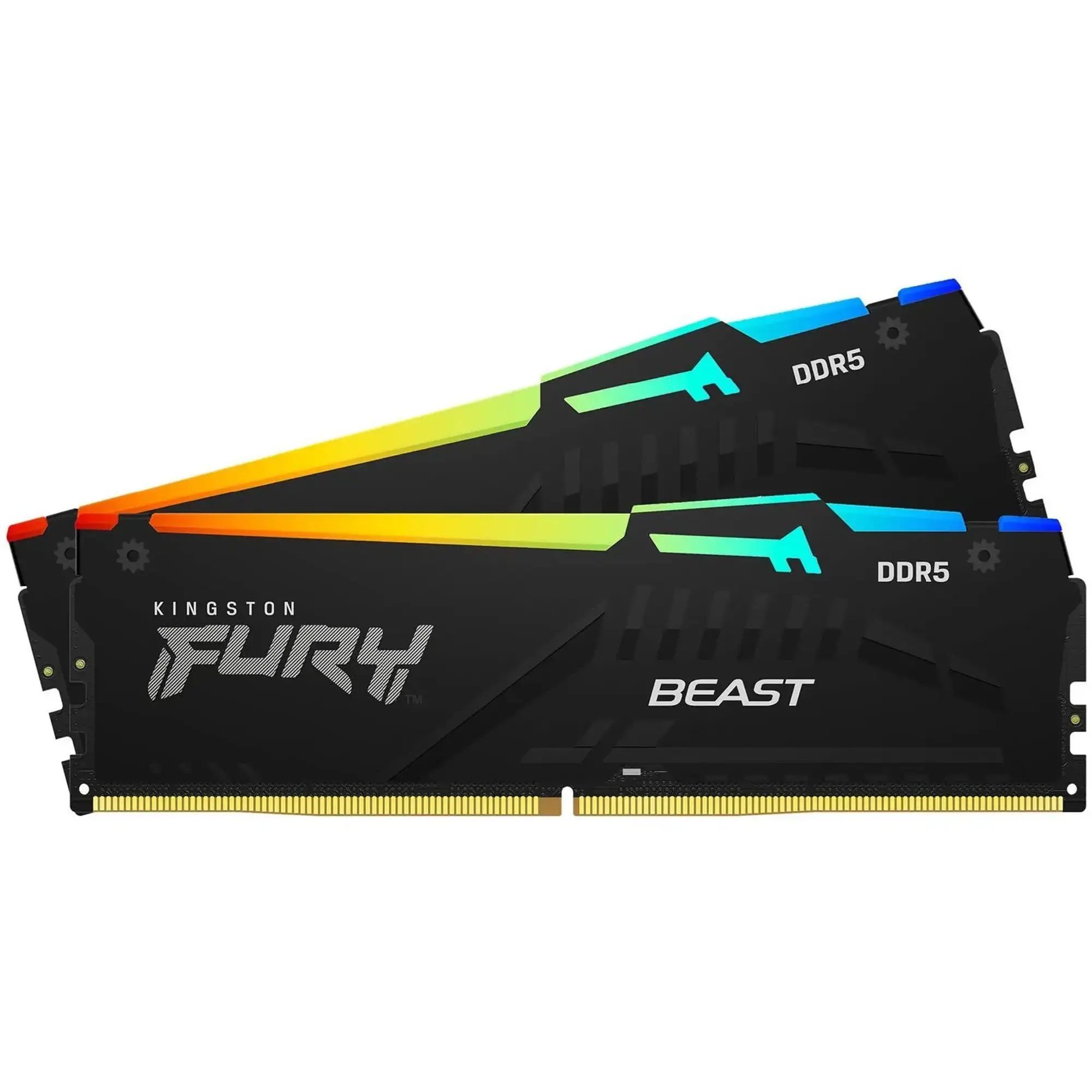Купити Модуль пам'яті Kingston Fury Beast RGB EXPO Black DDR5-5600 64GB (2x32GB) CL40-40-40 (KF556C40BB2AK2-64) - фото 1