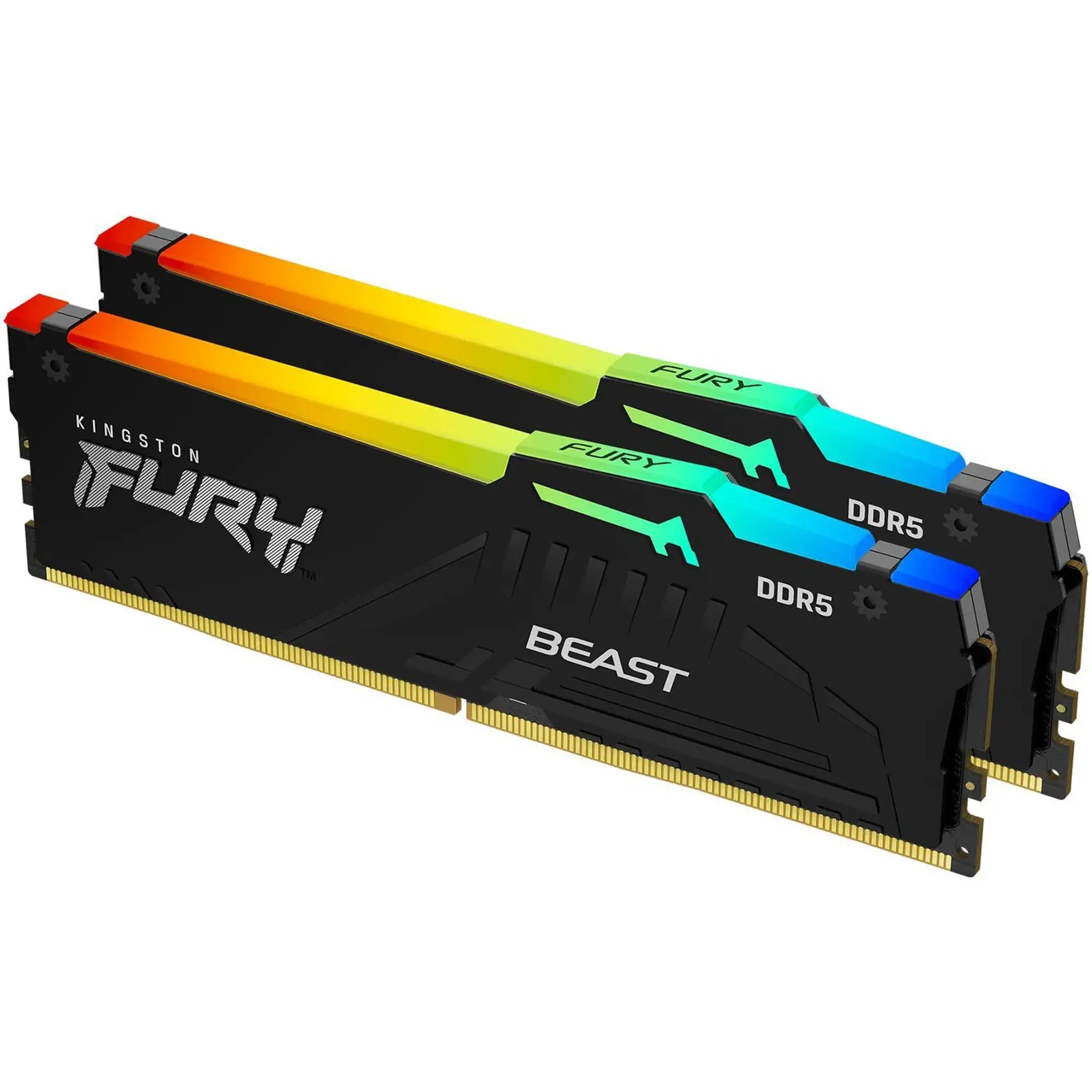 Купити Модуль пам'яті Kingston Fury Beast RGB EXPO Black DDR5-5600 64GB (2x32GB) CL40-40-40 (KF556C40BB2AK2-64) - фото 2