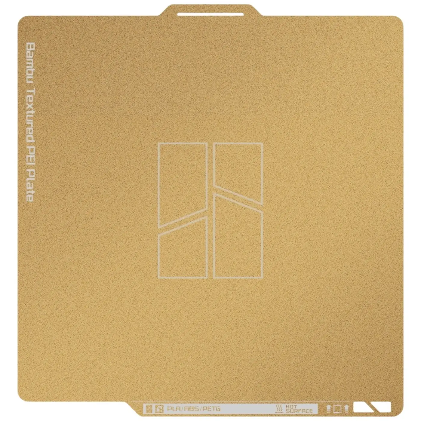 Купить Пластина для 3D-принтера Bambu Lab P2S Textured PEI Plate 256x256 мм (FAP033) - фото 1