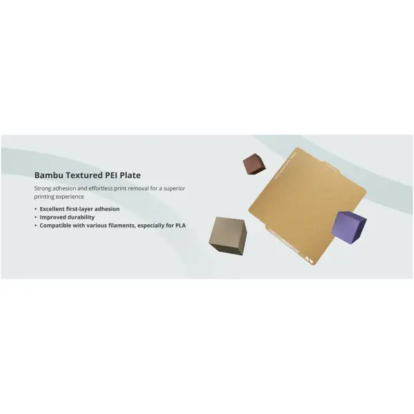 Купить Пластина для 3D-принтера Bambu Lab P2S Textured PEI Plate 256x256 мм (FAP033) - фото 3