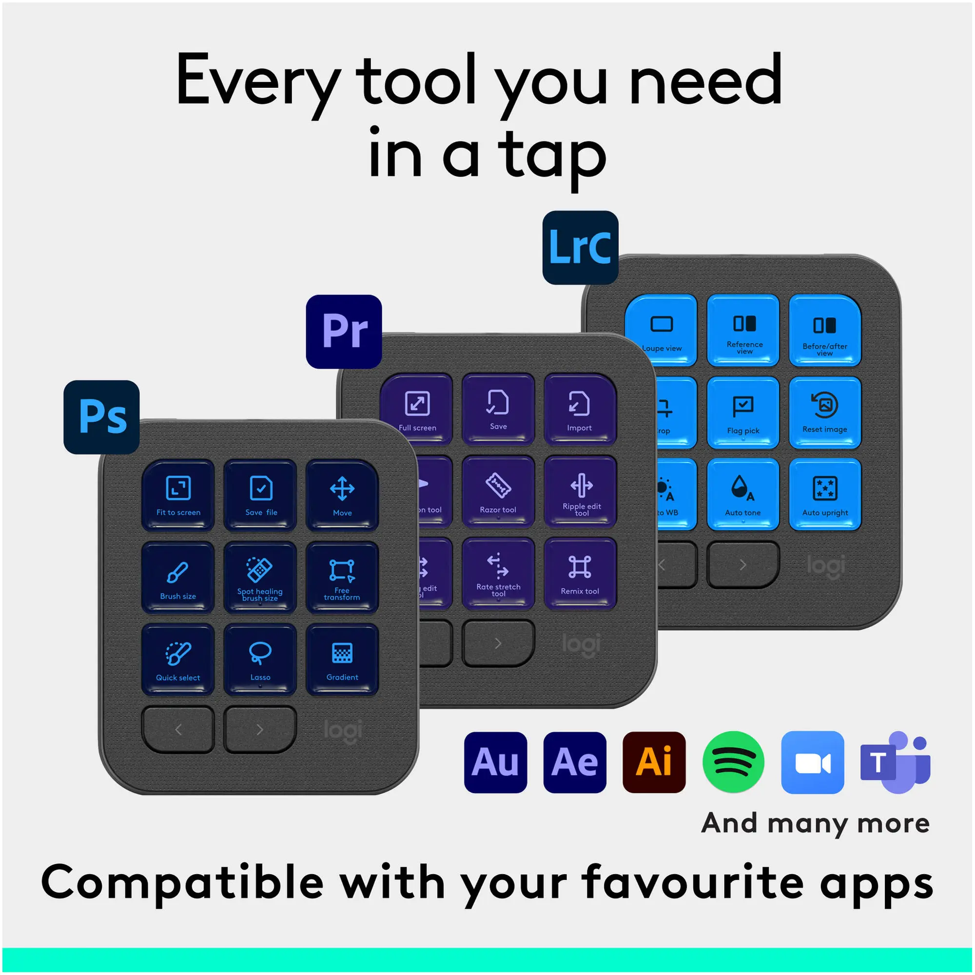 Купить Клавиатура Logitech MX Creative Console Graphite (920-012931) - фото 7