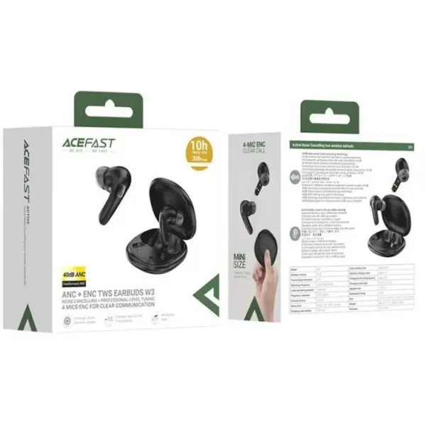 Купити Навушники Acefast W3 Anc Black (6974316284796) - фото 3