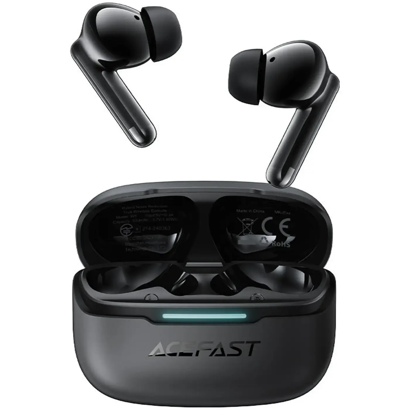 Купить Наушники Acefast W5 Hybrid Noise Reduction Black (6974316285373) - фото 1