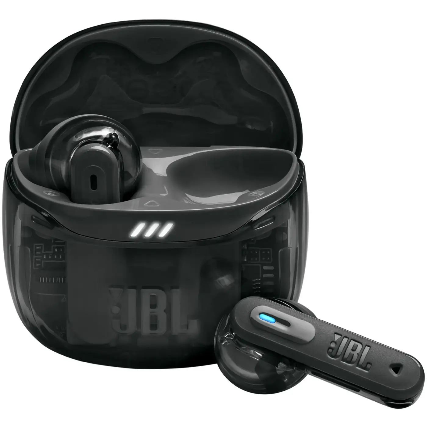Купити Навушники JBL Tune Flex 2 Ghost Black (JBLTFLEX2GBLK) - фото 1