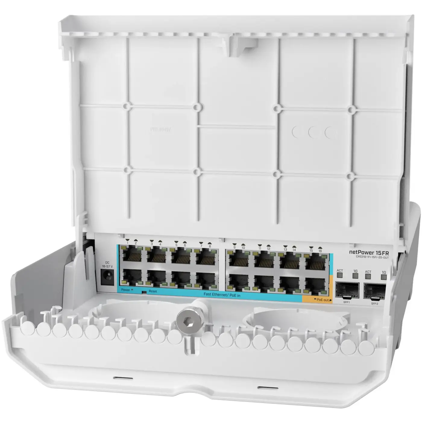 Купить Коммутатор MikroTik Cloud Router Switch netPower 15FR (CRS318-1FI-15FR-2S-OUT) - фото 1