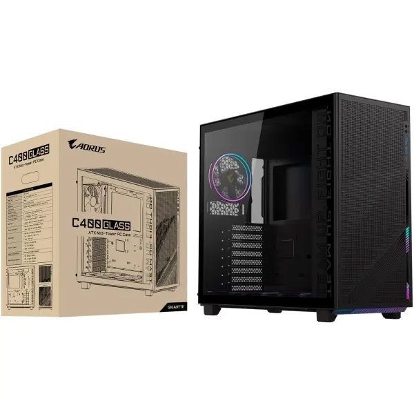 Купить Корпус Gigabyte AORUS C400 Glass Black (GB-AC400G) - фото 8