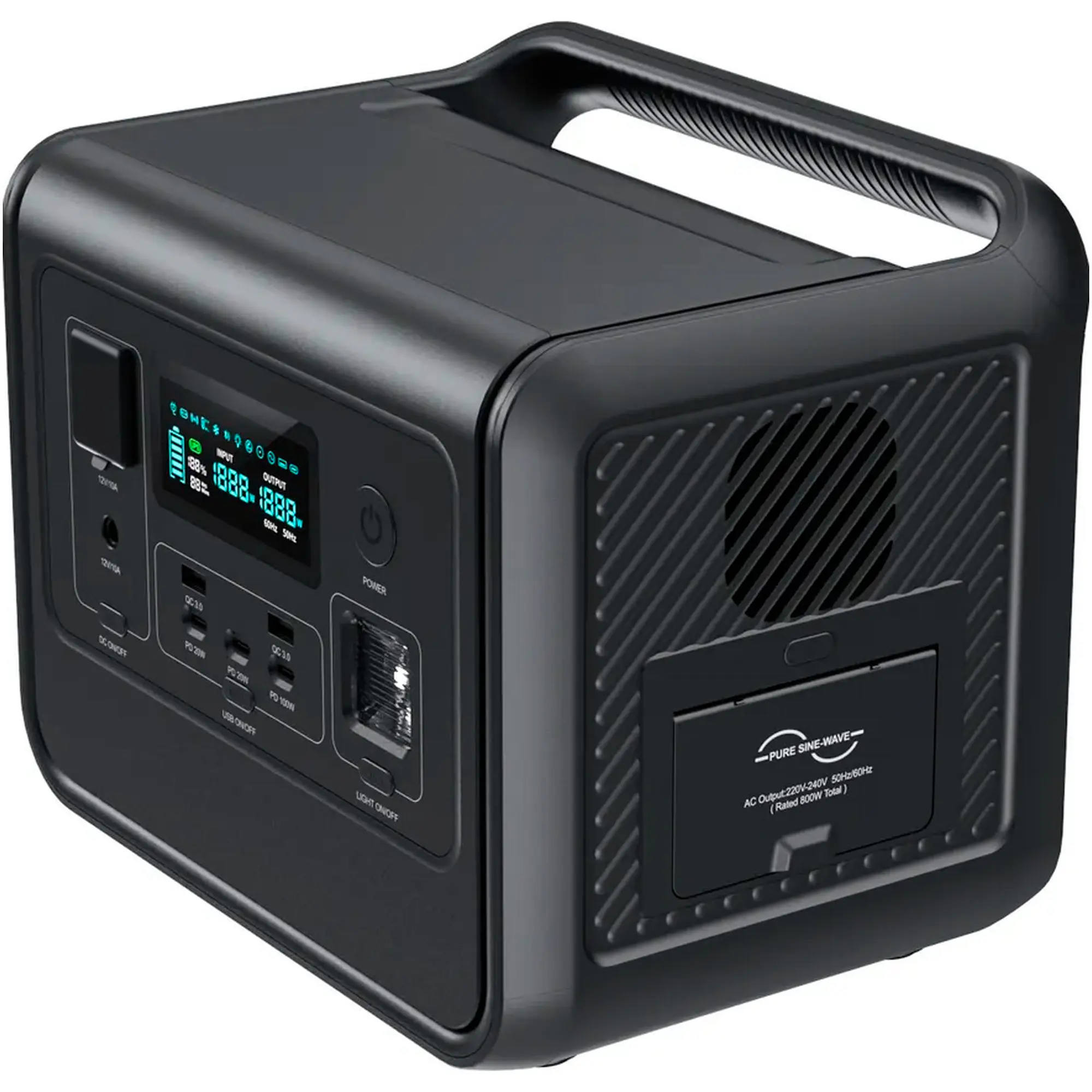 Купити Зарядна станція Choetech BS060 800W 512Whh (BS060-EU-GY) - фото 2