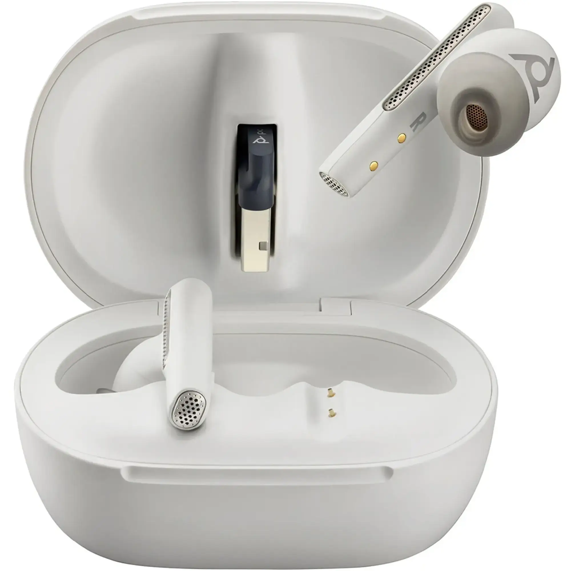 Купити Навушники Poly Voyager Free 60+ Earbuds + Bt700A + Tschc White (7Y8G5AA) - фото 4