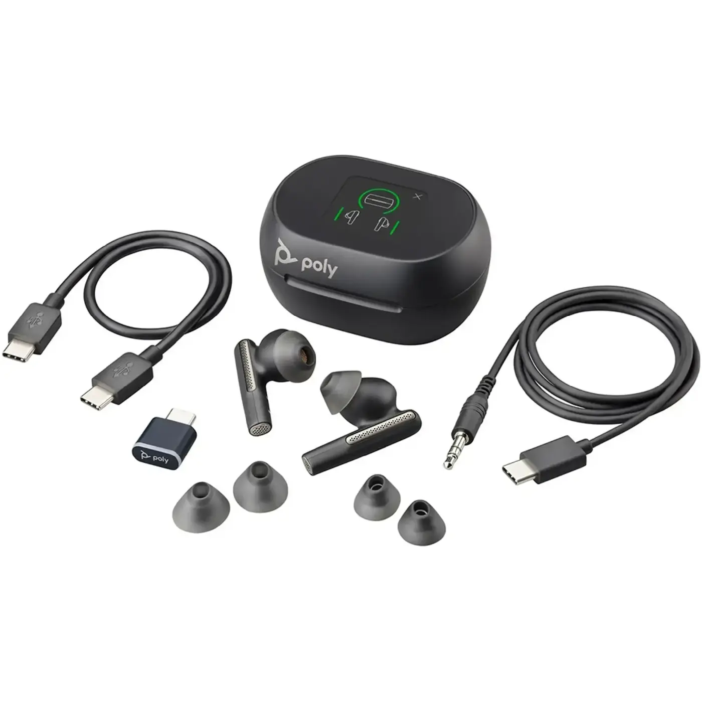 Купить Наушники Poly Voyager Free 60+ Earbuds + Bt700C + Tschc Black (7Y8G4AA) - фото 7