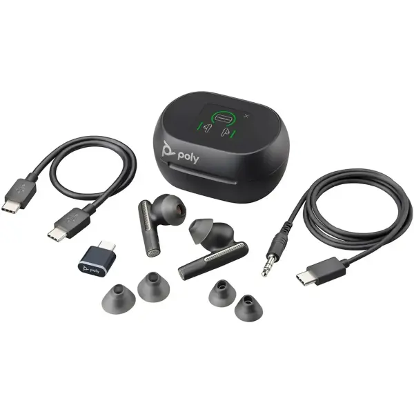 Купить Наушники Poly Voyager Free 60+ Earbuds + Bt700C + Tschc Black (7Y8G4AA) - фото 7