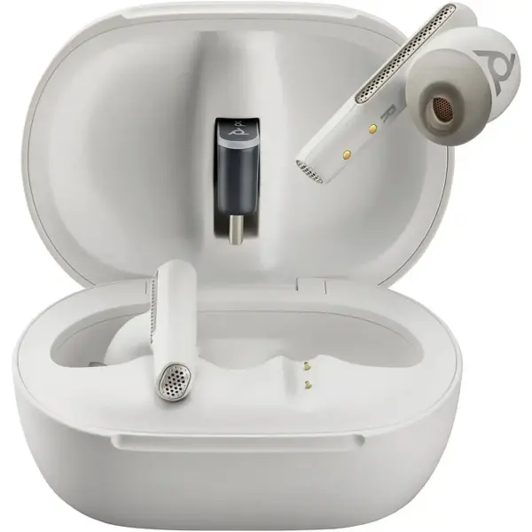 Купить Наушники Poly Voyager Free 60+ Earbuds + Bt700C + Tschc White (7Y8G6AA) - фото 2