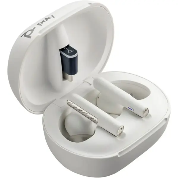 Купить Наушники Poly Voyager Free 60+ Earbuds + Bt700C + Tschc White (7Y8G6AA) - фото 3