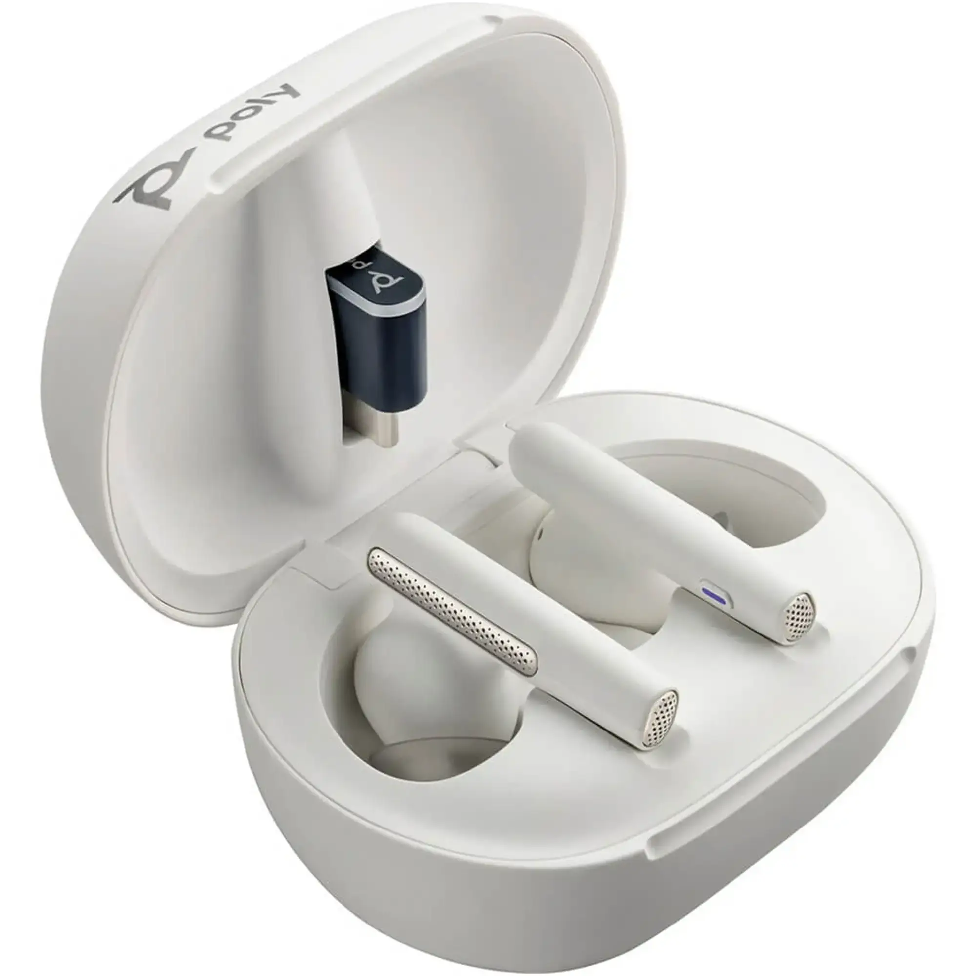 Купить Наушники Poly Voyager Free 60+ Earbuds + Bt700C + Tschc White (7Y8G6AA) - фото 3