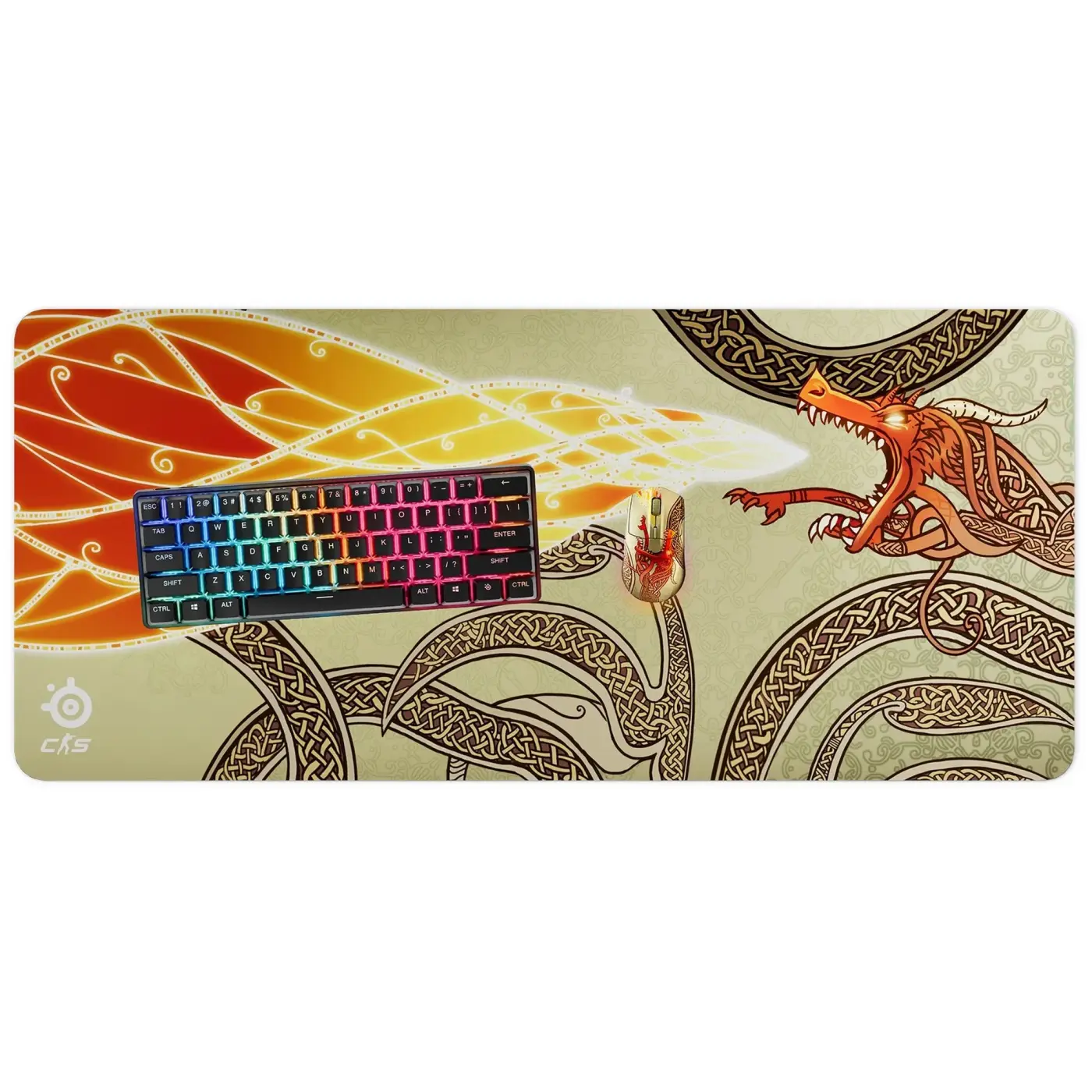 Купити Ігрова поверхня SteelSeries QcK XXL CS2 Edition Dragon Lore (63448) - фото 1