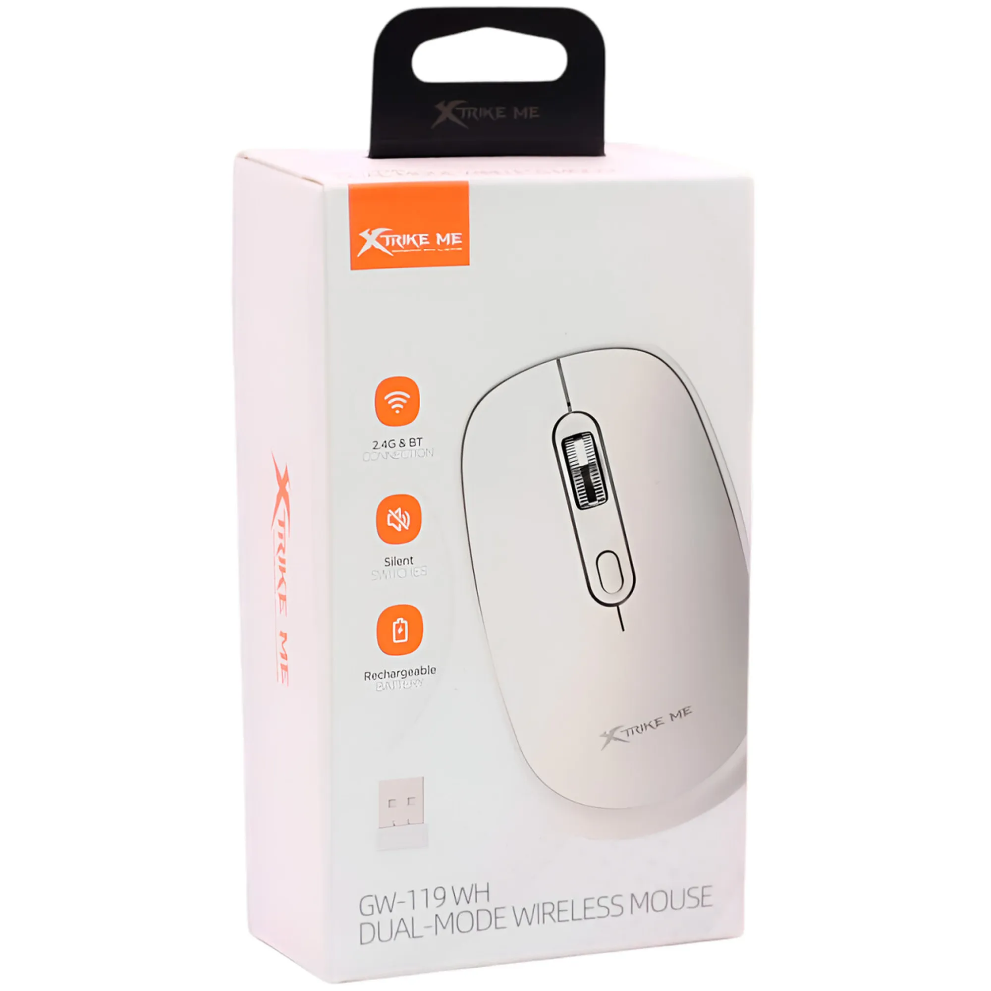 Купити Мишка XTRIKE ME GW-119 Wireless White (GW-119WH) - фото 4