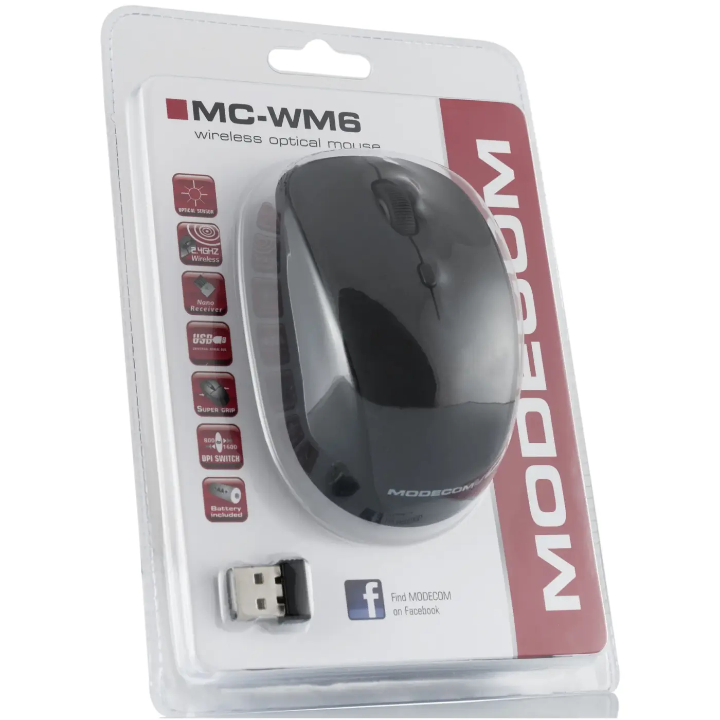 Купити Мишка Modecom MC-WM6 Wireless Black (M-MC-0WM6-100) - фото 5