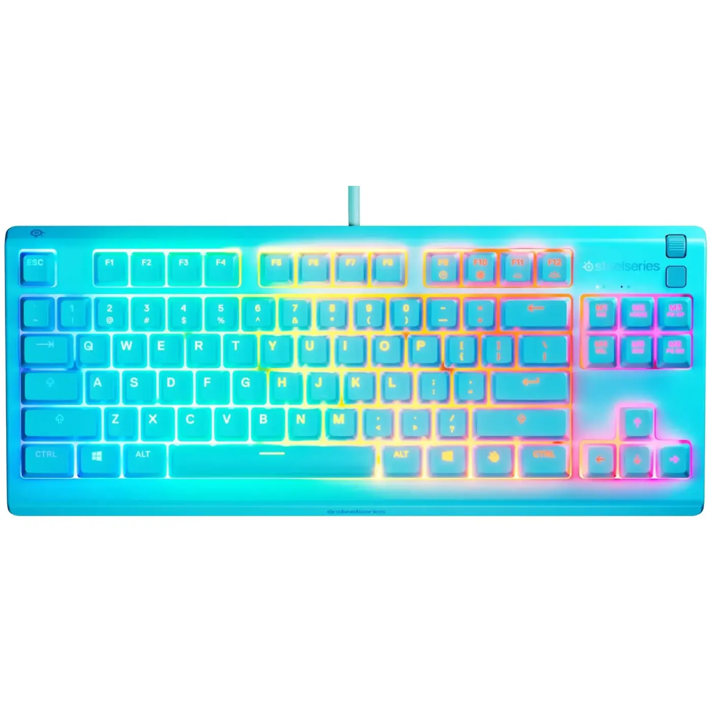 Купити Клавіатура SteelSeries Apex 3 TKL USB UA Aqua (64933) - фото 1